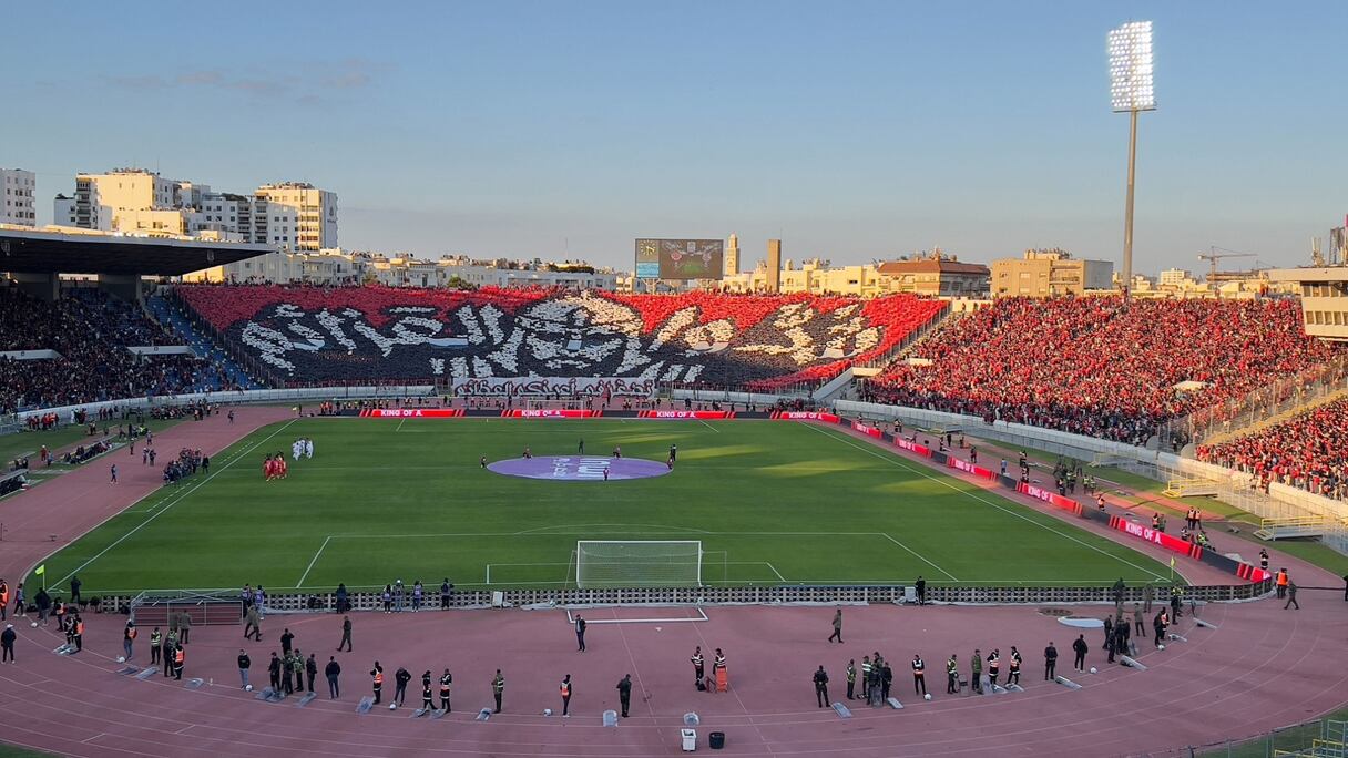 Le Tifo des Winners avant WAC-FUS.