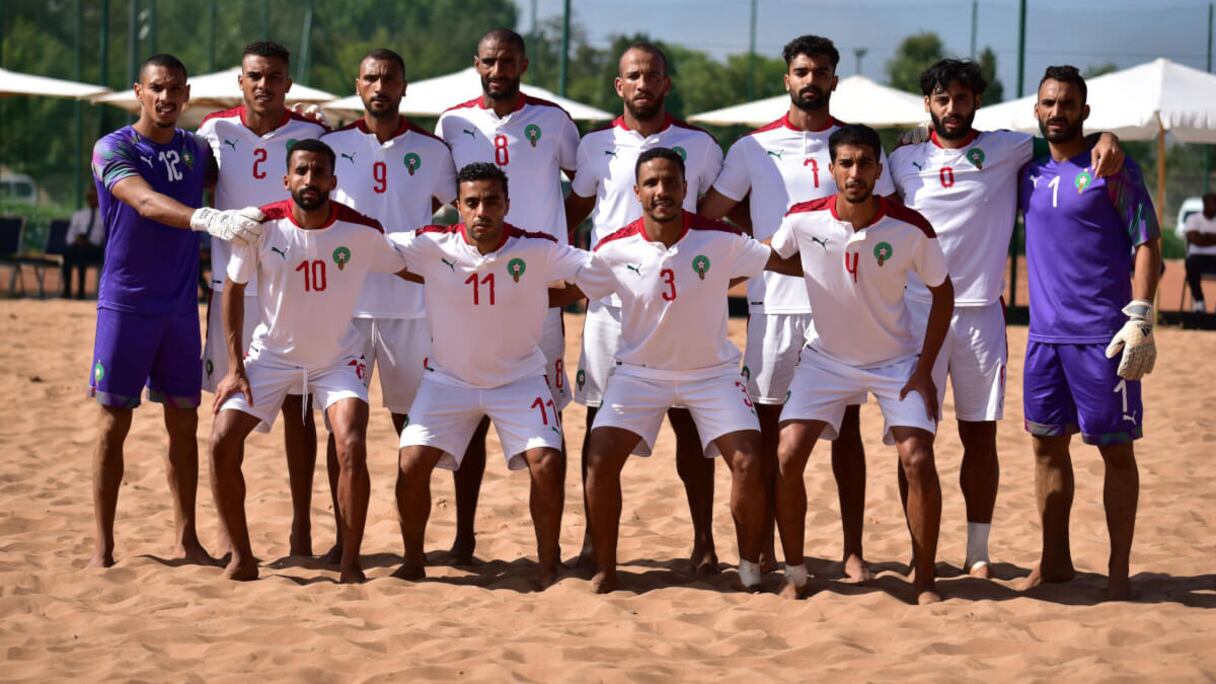 L'équipe nationale de beach soccer.