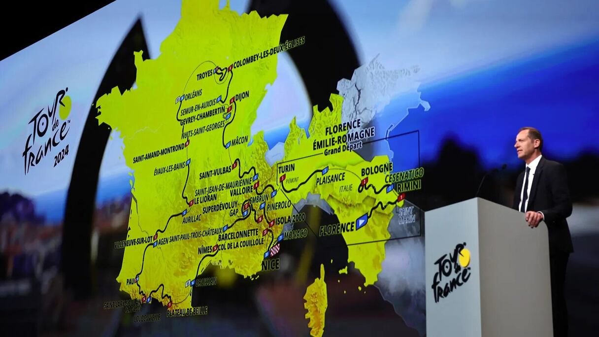 Le directeur du Tour de France Christian Prudhomme a présenté, mercredi 25 octobre, le parcours de l’édition 2024.