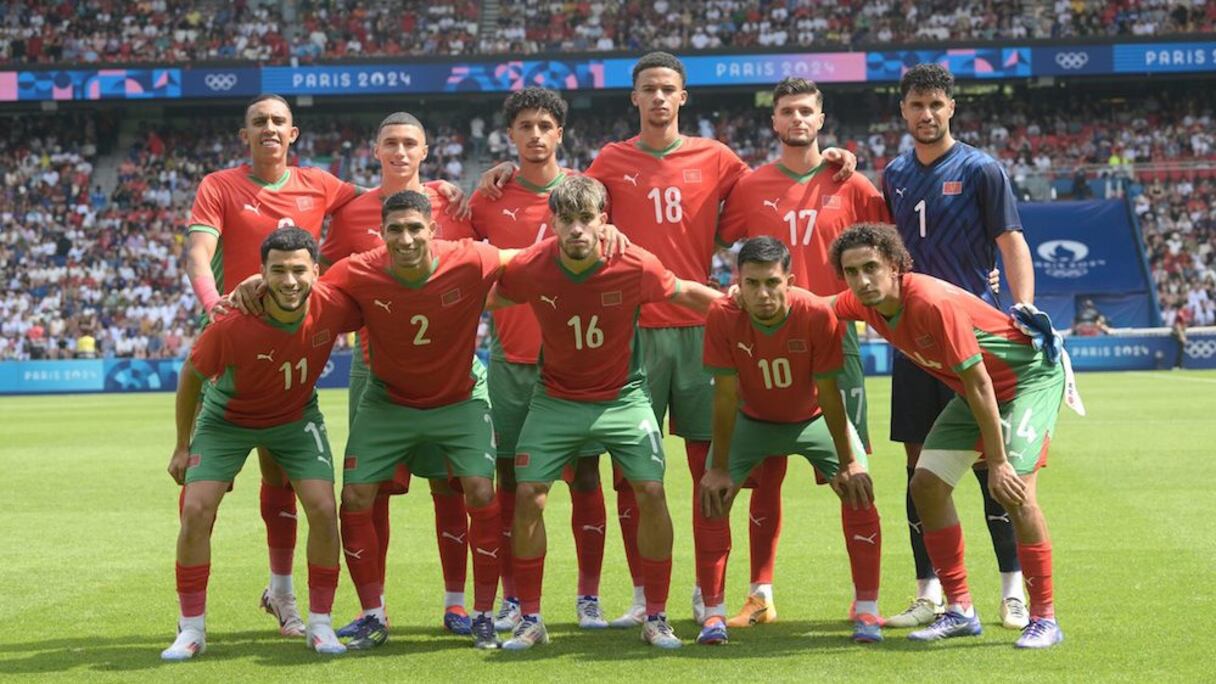 Les Lionceux de l'Atlas face aux USA, en quart de finale des JO 2024.