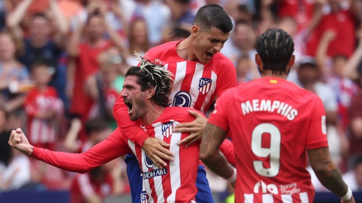 Les joueurs de l’Atlético Madrid.
