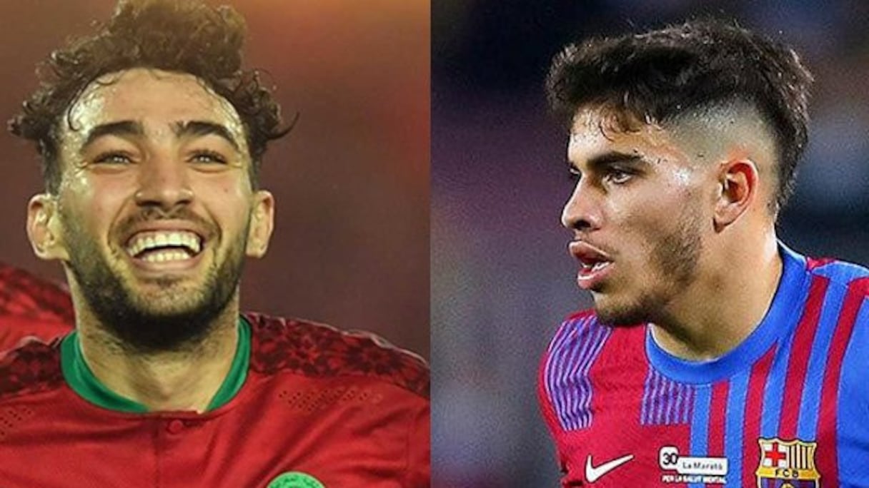 Munir El Haddadi et Abde Ezzalzouli.