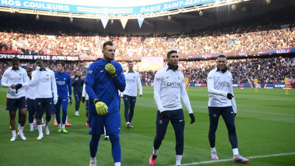 Alexandre Letellier, Achraf Hakimi et Kylian Mbappé
