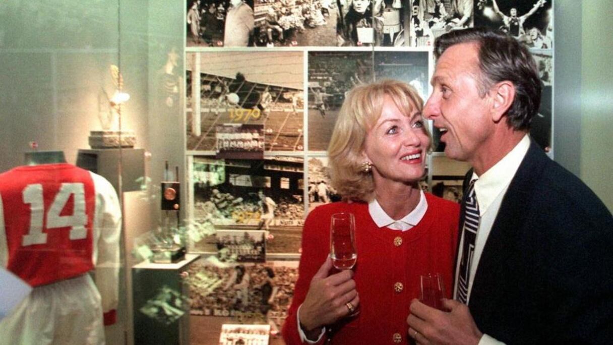 Cruyff avec sa femme
Cruyff et sa femme lors de l'inauguration du musée de l'Ajax Amsterdam en 1997.