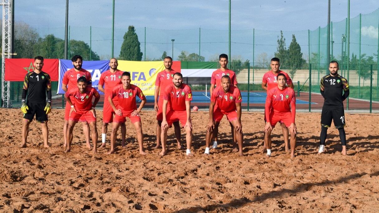 L'équipe nationale de beach-soccer.
