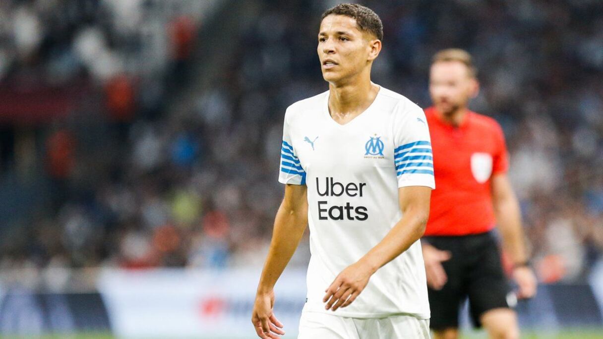Amine Harit sous les couleurs de l'Olympique de Marseille.