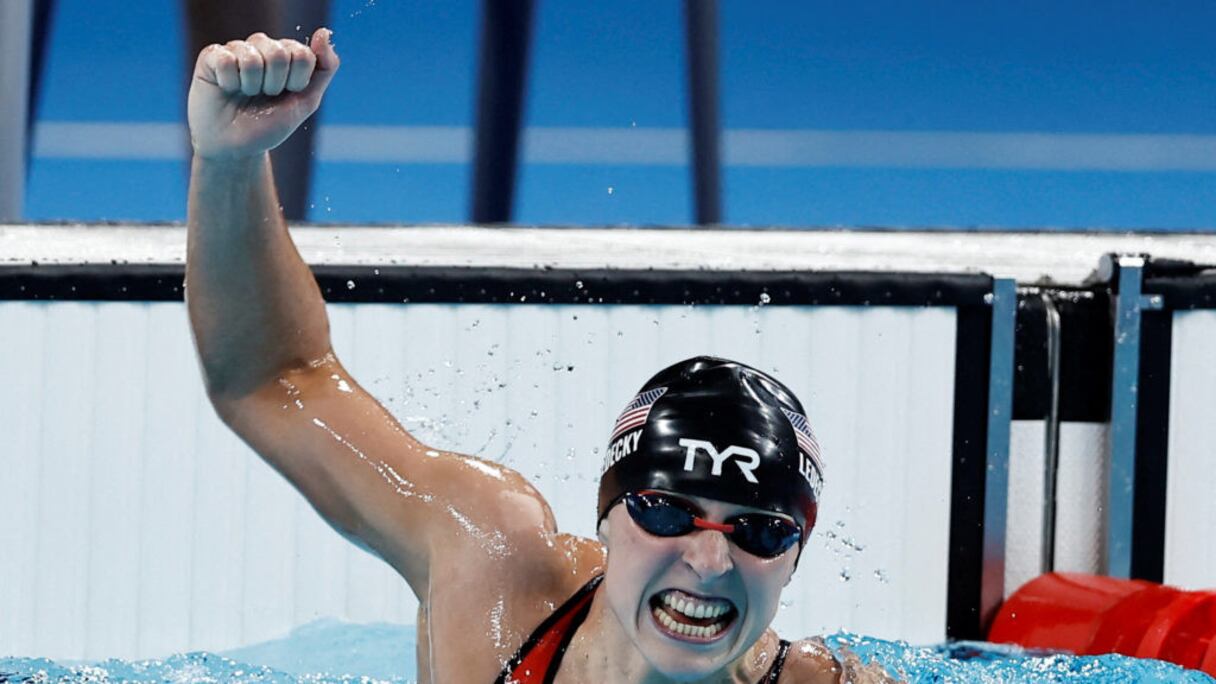 La nageuse américaine Katie Ledecky