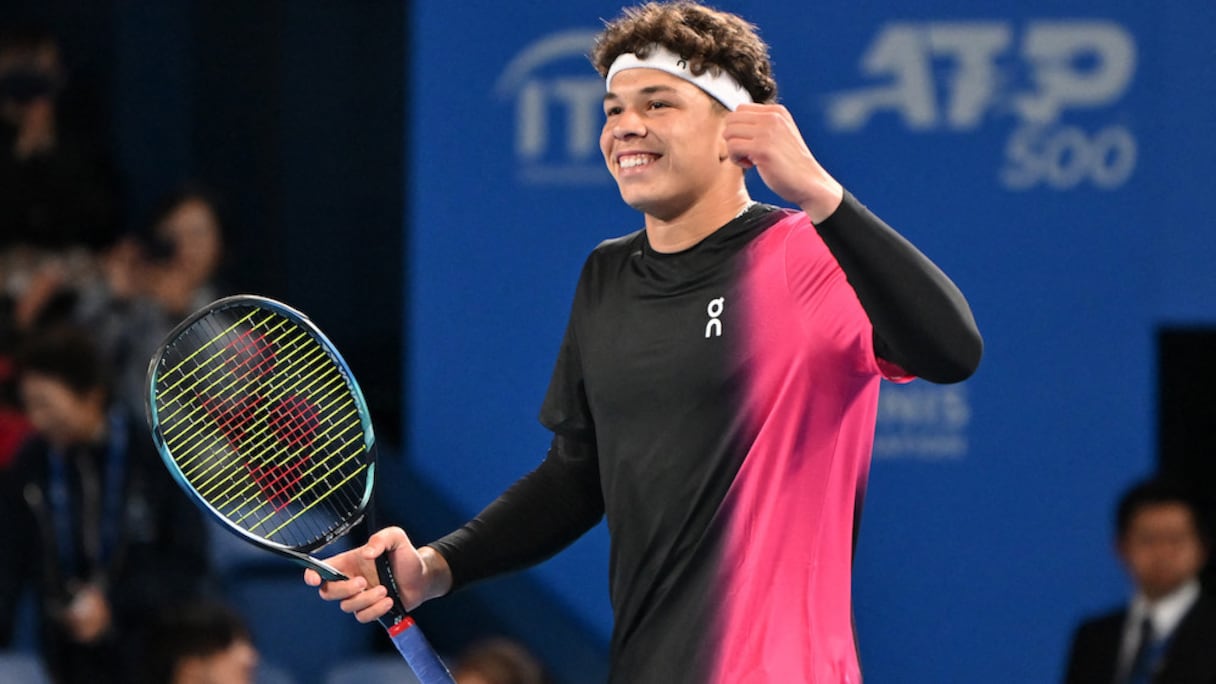 Ben Shelton, jeune star du tennis américain.