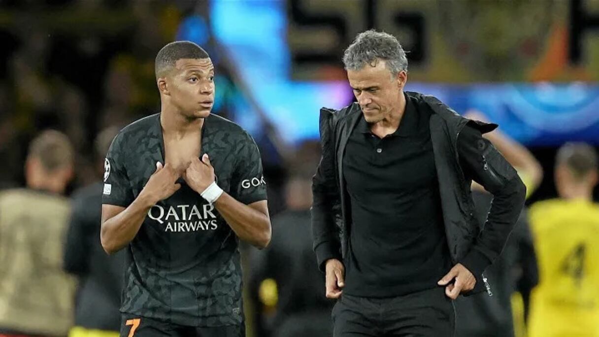 Kylian Mbappé et Luis Enrique.