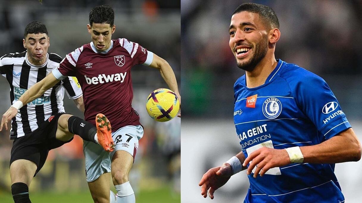 Nayef Aguerd et Tarik Tissoudali.