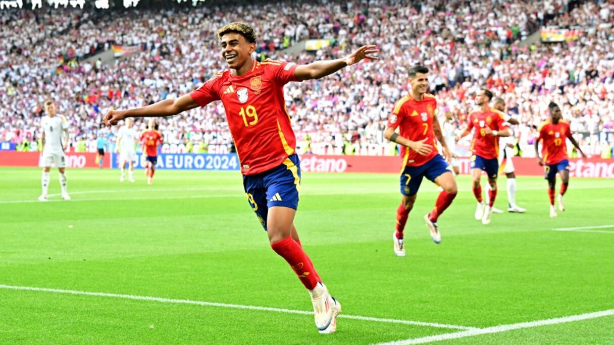 Lamine Yamal face à l'Allemagne, le vendredi 5 juillet 2024.