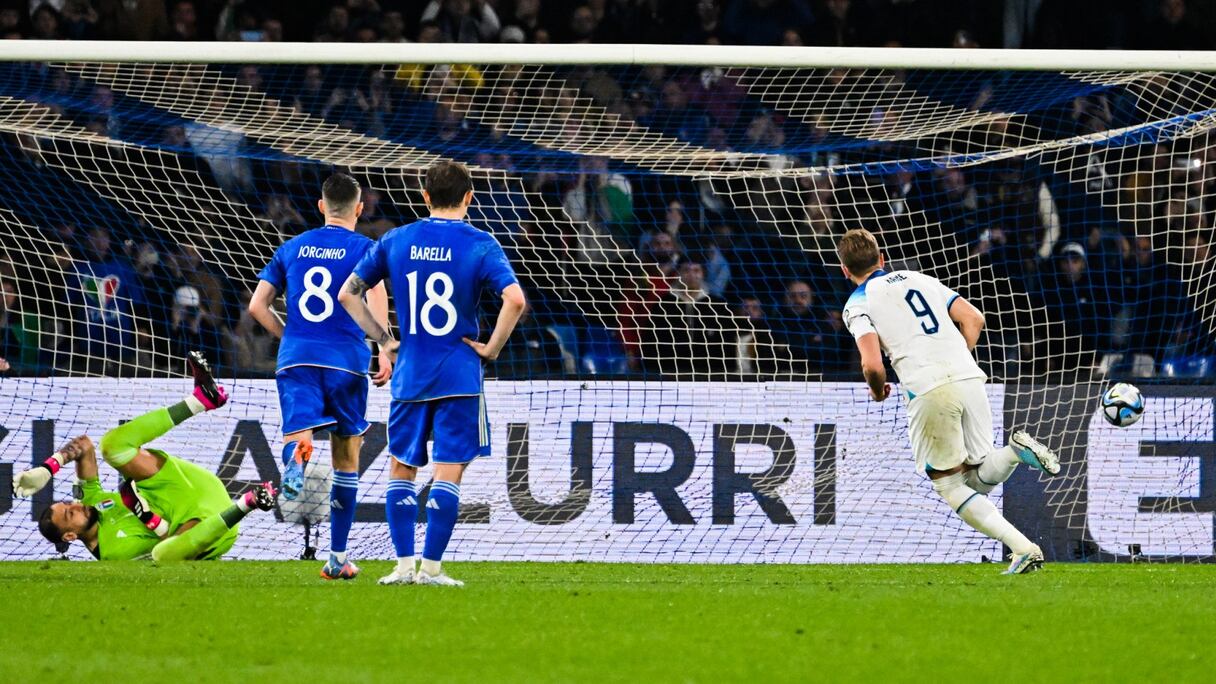 Harry Kane contre l'Italie, le jeudi 23 mars 2023.