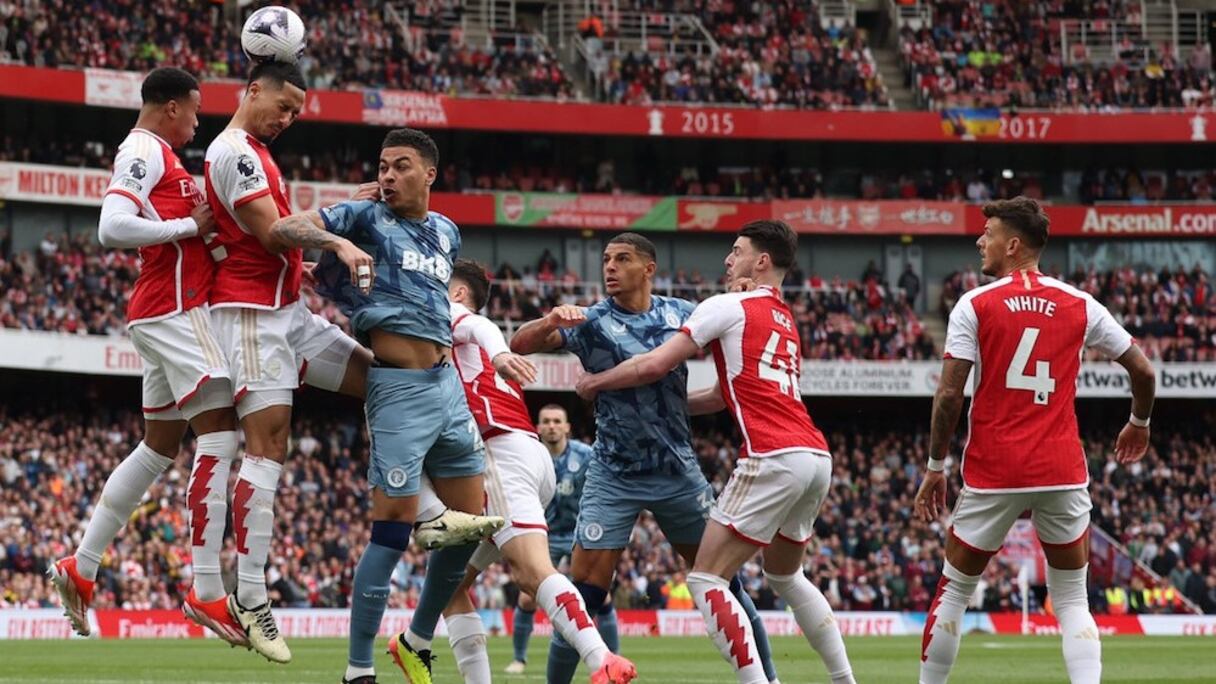 Duel Arsenal-Aston Villa, le 14 avril 2024.