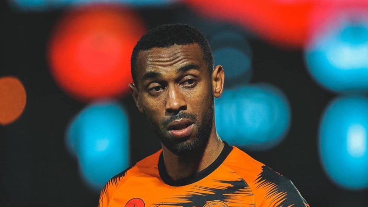 Mouhcine Iajour, attaquant de la Renaissance Sportive de Berkane.