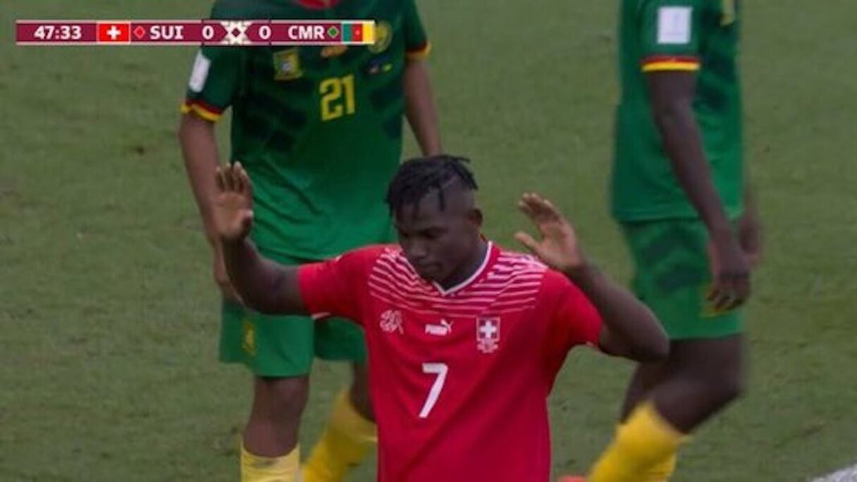 Breel Embolo, attaquant suisse d'origine camerounaise.