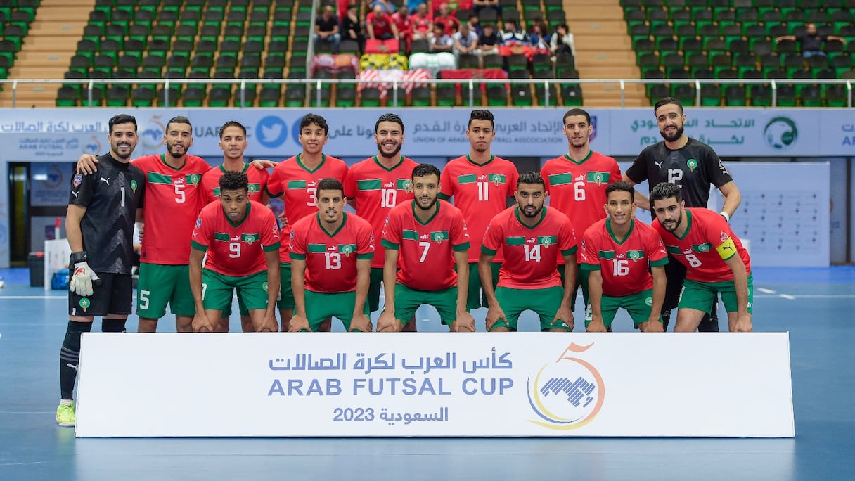 Les Lions de l'Atlas de futsal en Coupe arabe de futsal.