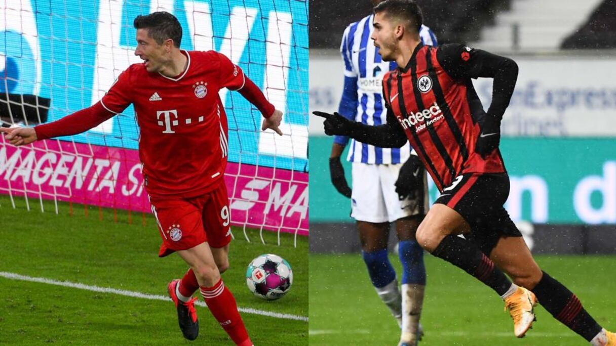 Robert Lewandowski et Andre Silva.