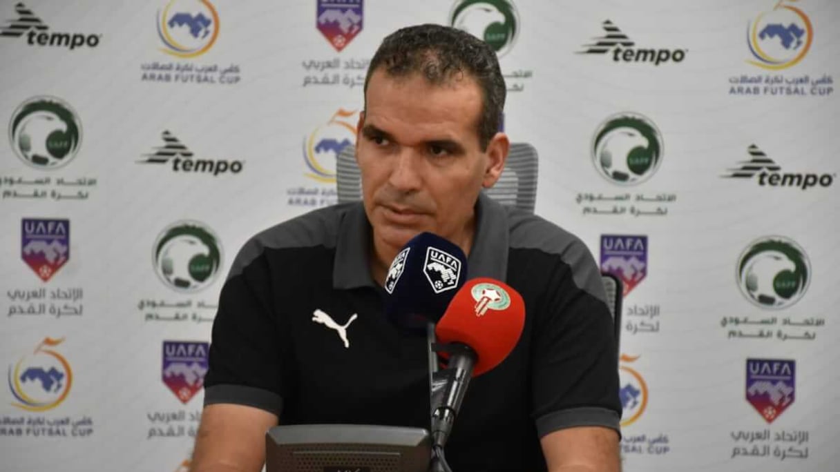 Hicham Dguig, entraîneur de l'équipe nationale de futsal.