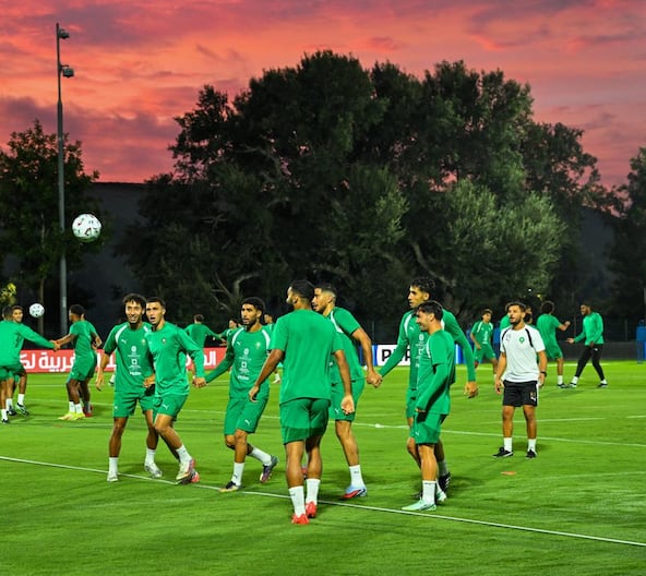 Lions de l'atlas entrainement vs Mali