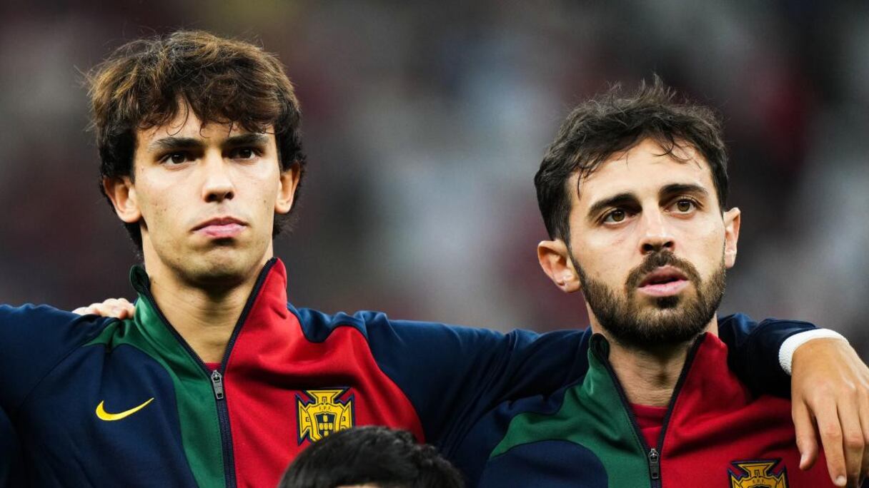 João Felix et Bernardo Silva avec la sélection portugaise.