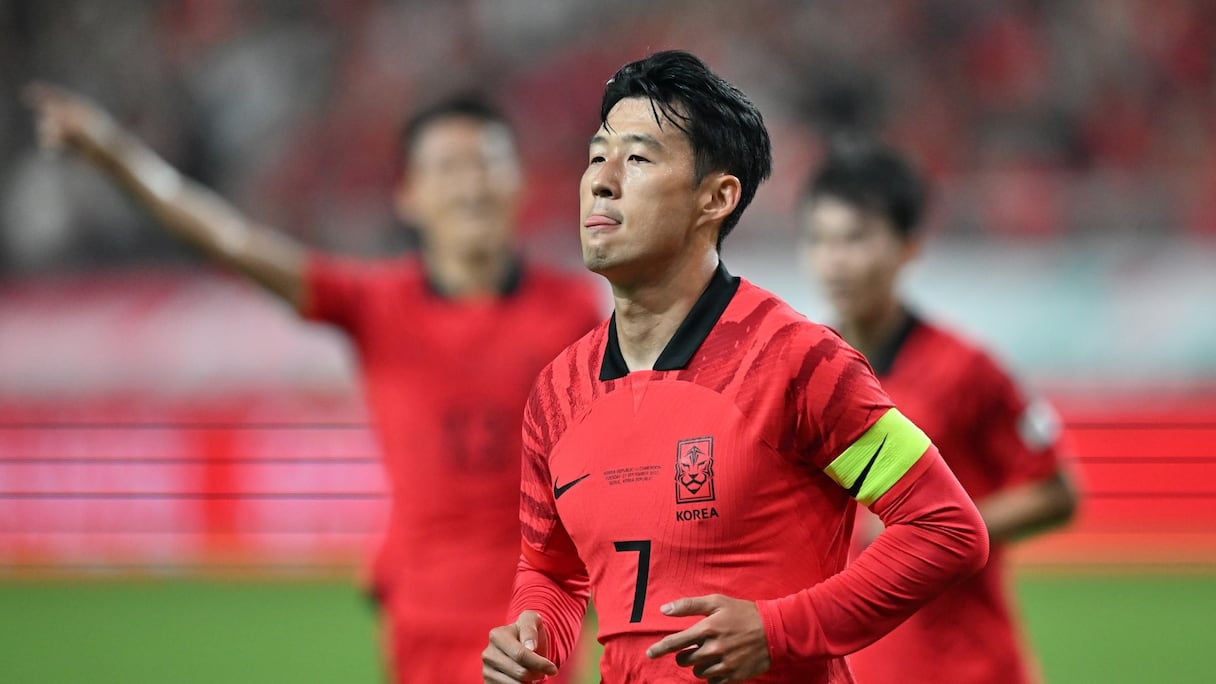 Son Heung-min, capitaine de la Corée du Sud.
