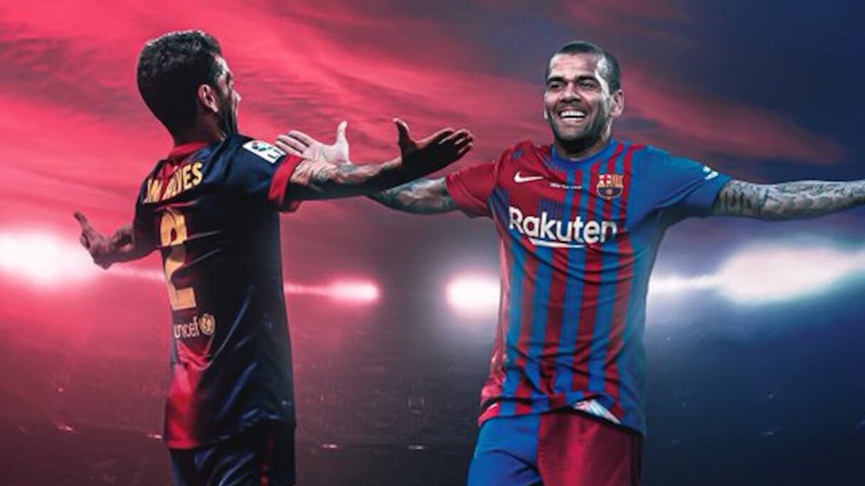 Danis Alves de retour au Barça.