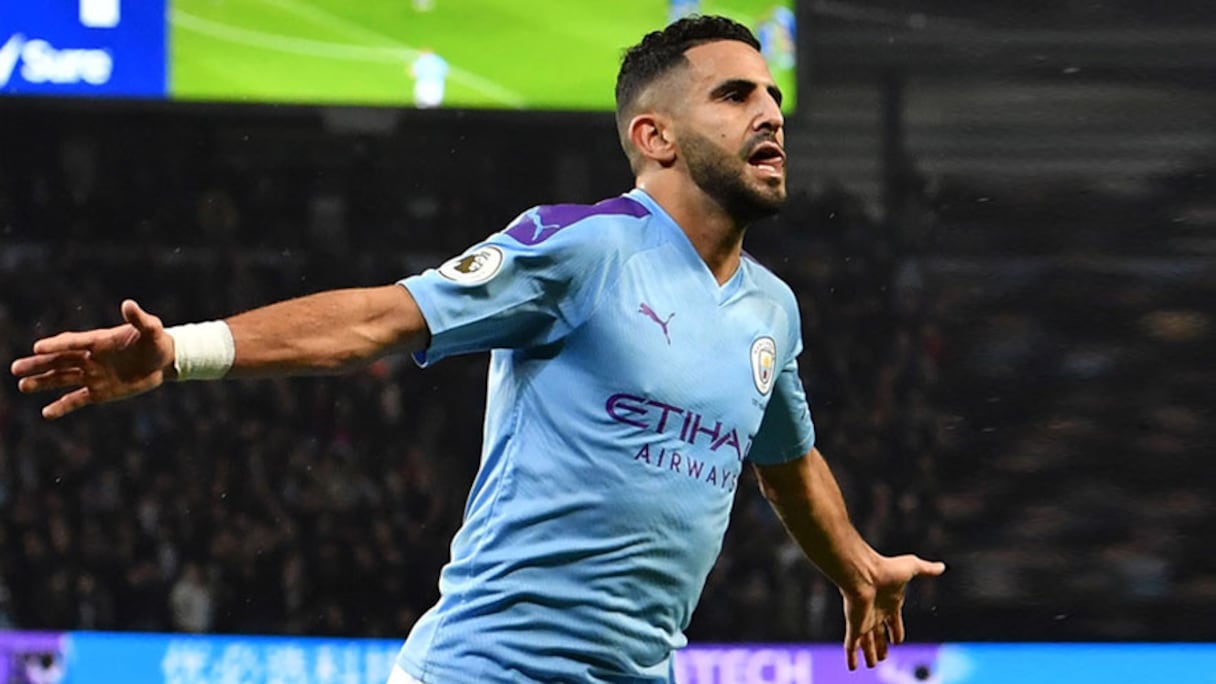 Riyad Mahrez, international algérien de Manchester City.