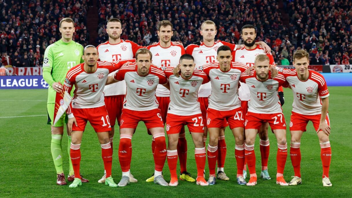 Le onze de départ du Bayern Munich face à Arsenal, le mercredi 17 avril 2024.