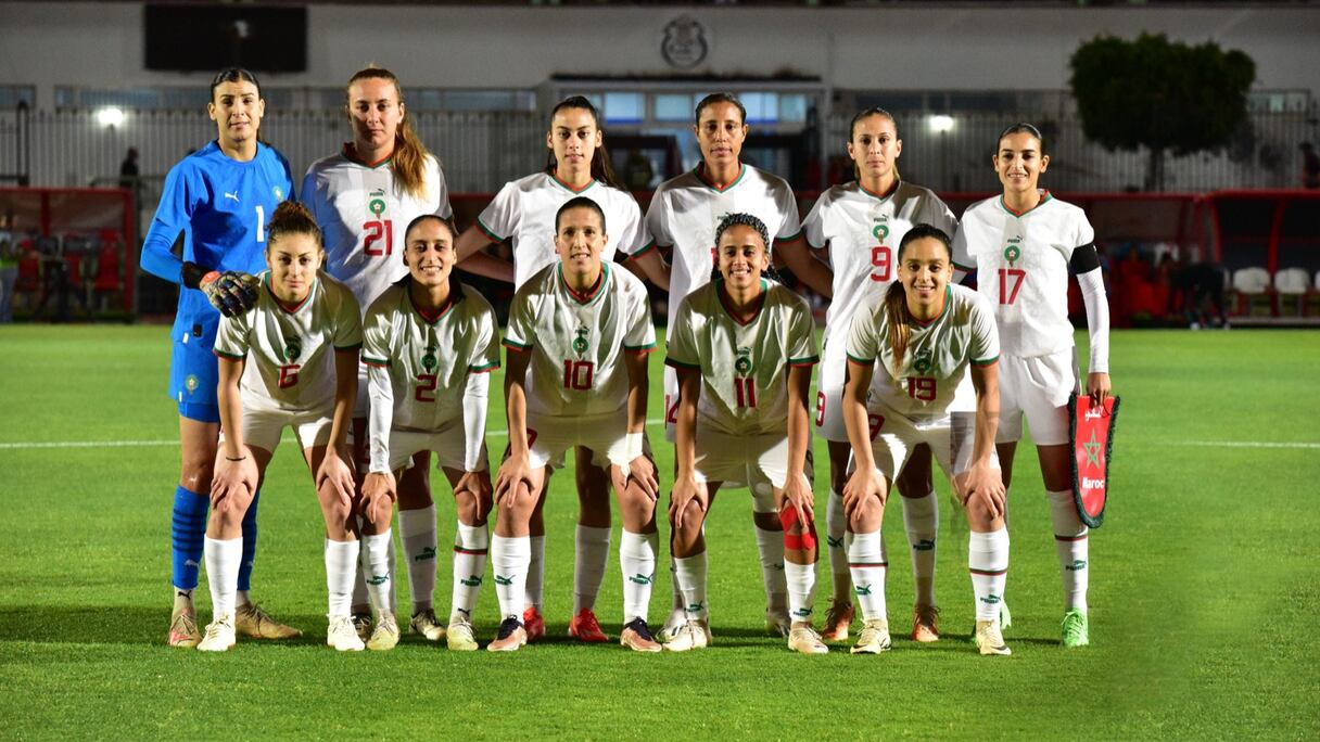 Le onze des Lionnes de l'Atlas.