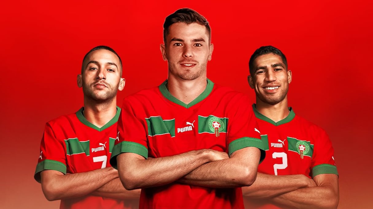 Hakim Ziyech, Brahim Diaz et Achraf Hakimi.