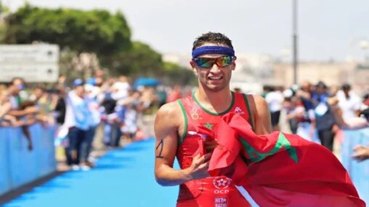 Le triathlète marocain Badr Siwane.