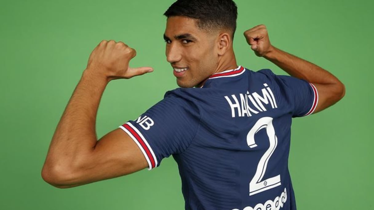 Achraf Hakimi portera le numéro 2 au PSG.