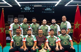 La sélection marocaine de billard