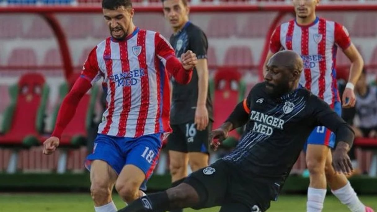 Phase du jeu du match MAT-IRT pour le compte de de la 25è journée de la Botola Pro D1 2023-2024