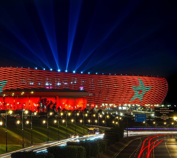 Stade Moulay Abdellah à Rabat.