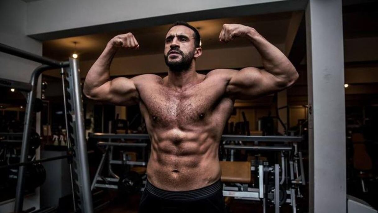 Le champion marocain de kick-boxing Badr Hari.