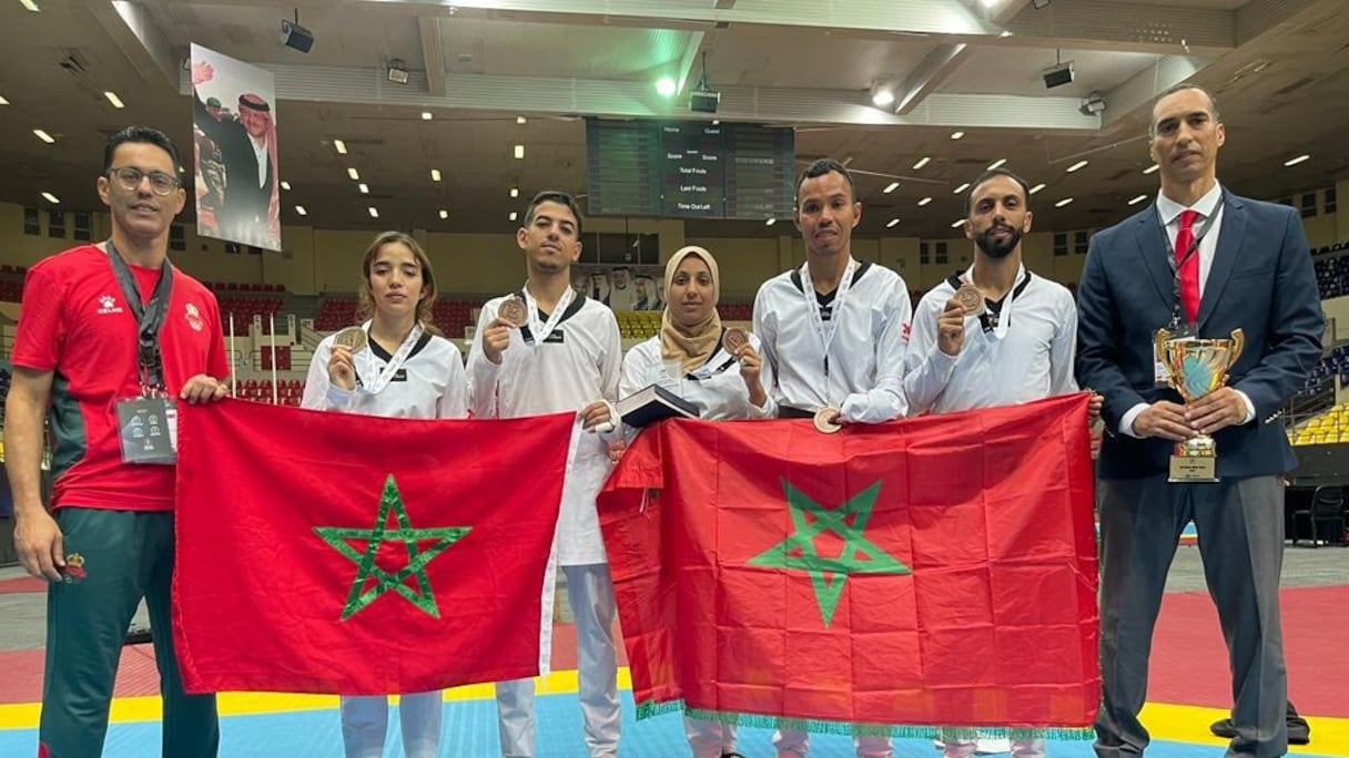 L'équipe du Maroc de para-Taekwondo à Amman