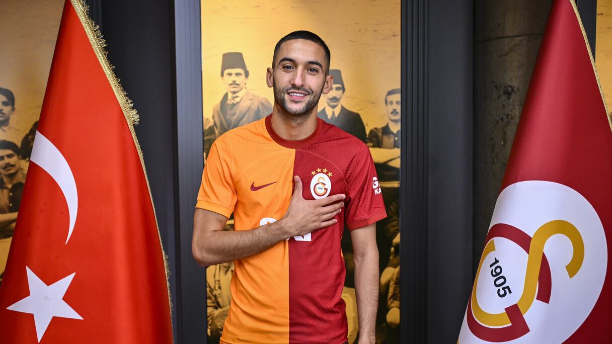 Hakim Ziyech sous le maillot de Galatasaray.