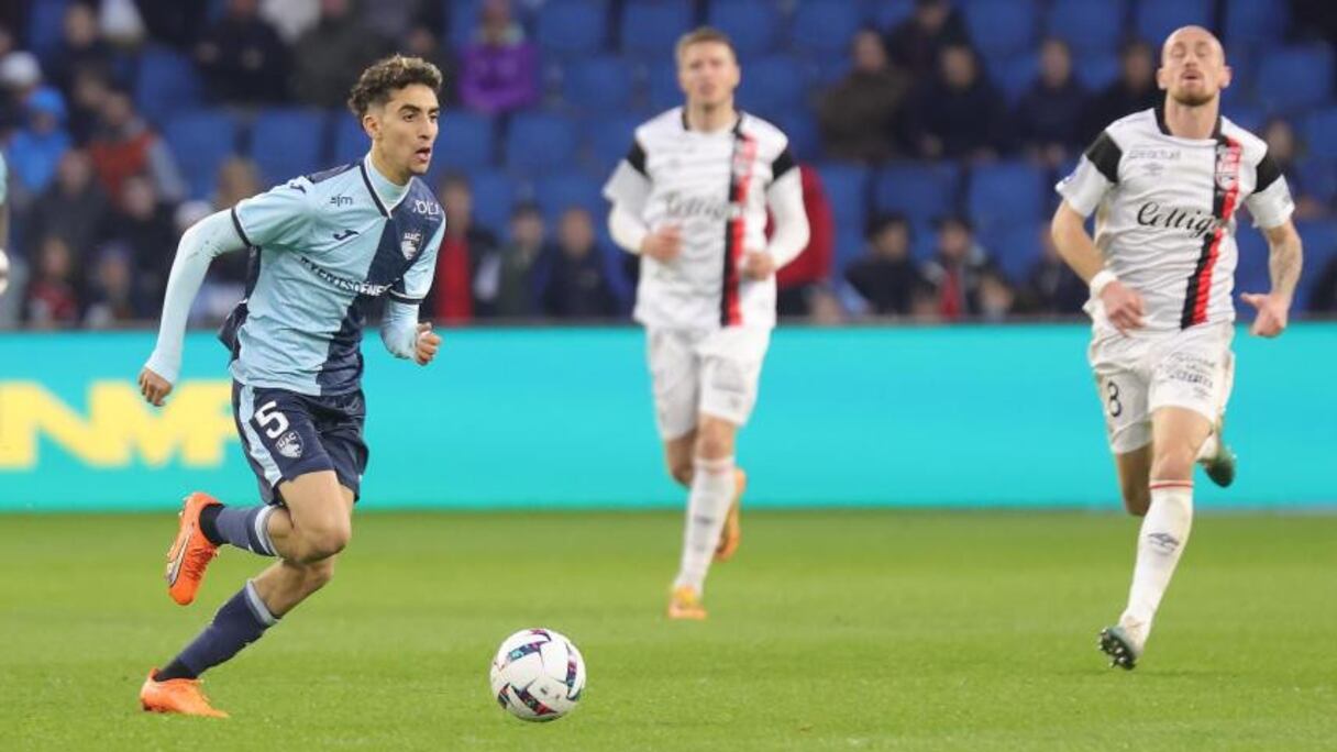 Oussama Targhalline, joueur marocain du Havre.