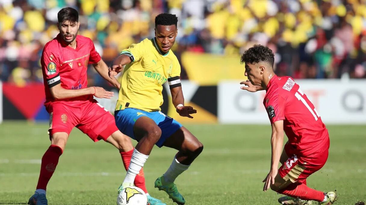 Duel Mamelodi Sundowns-Wydad à Pretoria, le 20 mai 2023.