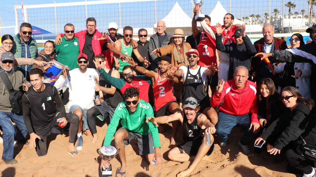 L'équipe nationale de beach-volley.