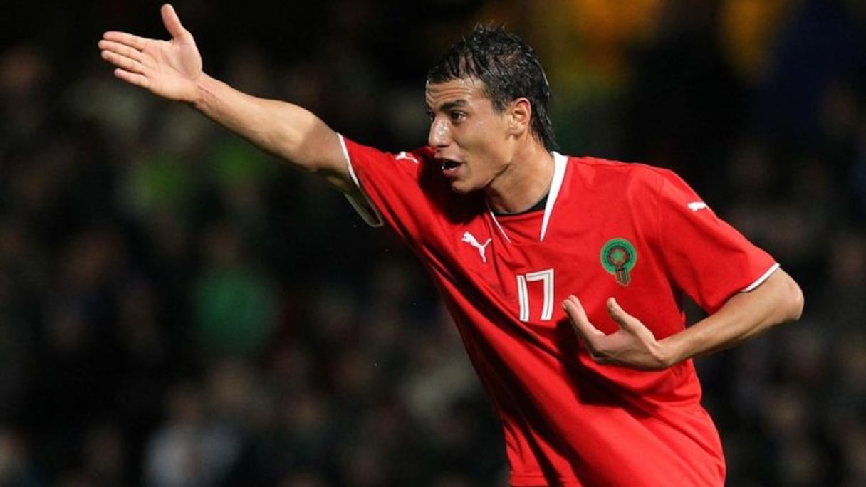 Marouane Chamakh sous les couleurs nationales.