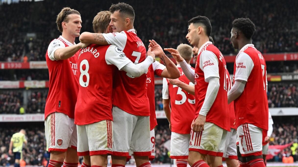 Les joueurs d'Arsenal.