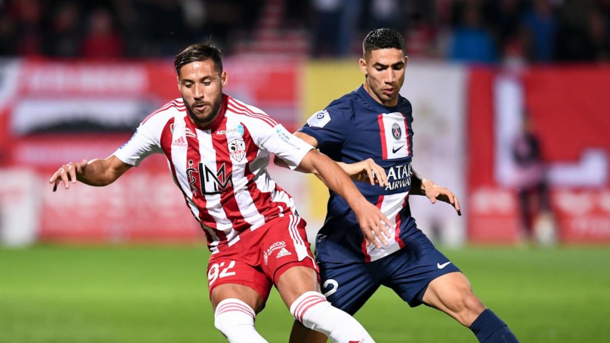 Achraf Hakimi et Youcef Belaïli.
