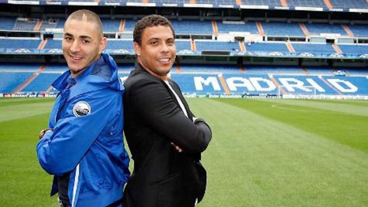 Ronaldo Luis Nazário et Karim Benzema.