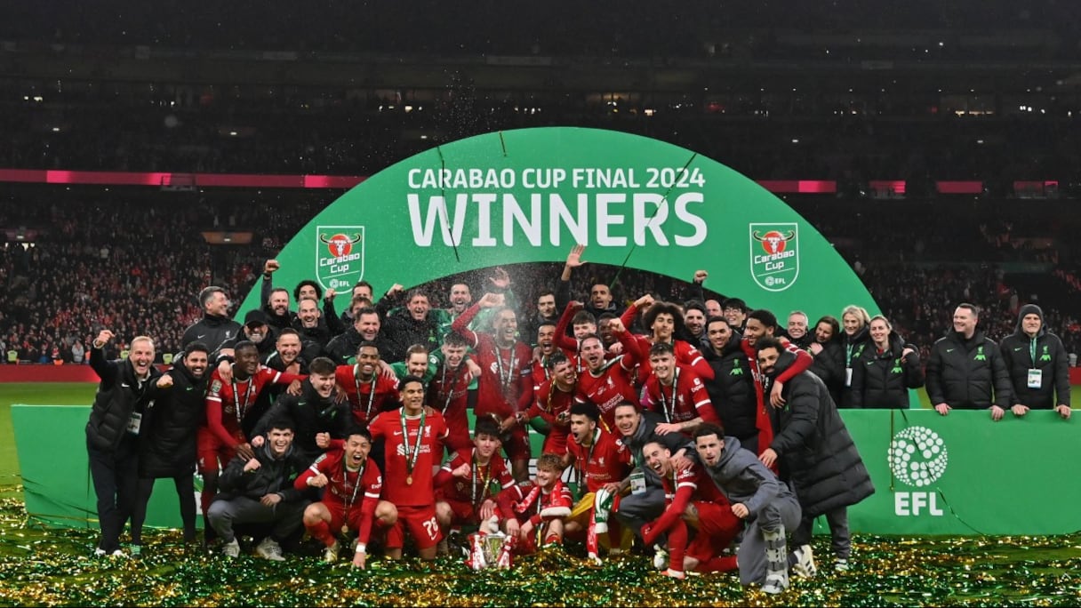 Liverpool, vainqueur de la Coupe de la Ligue anglaise.