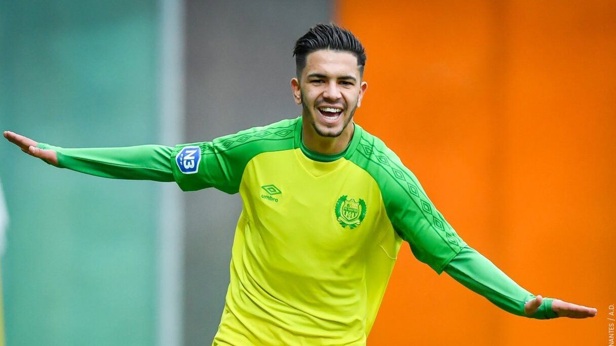 Le franco-marocain Imrane Louza, joueur du FC Nantes.
