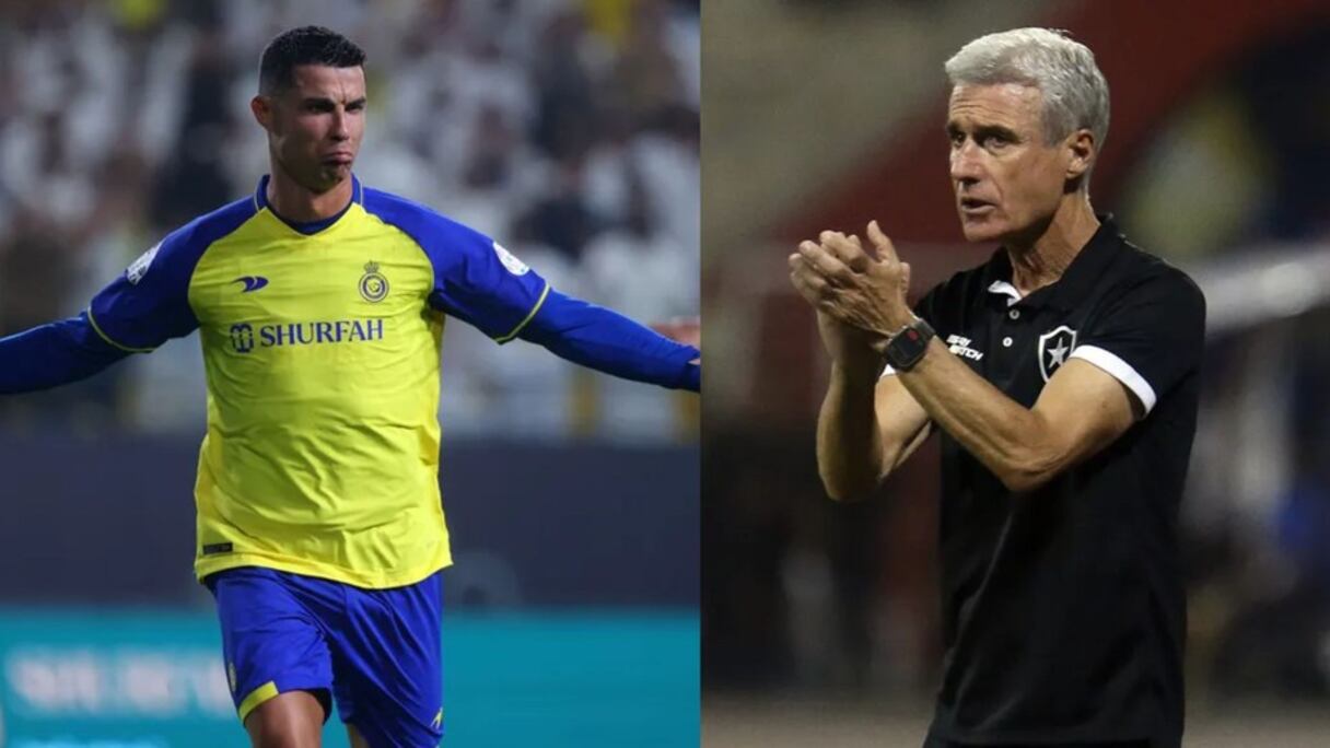 Cristiano Ronaldo et l'entraineur portugais Luis Castro