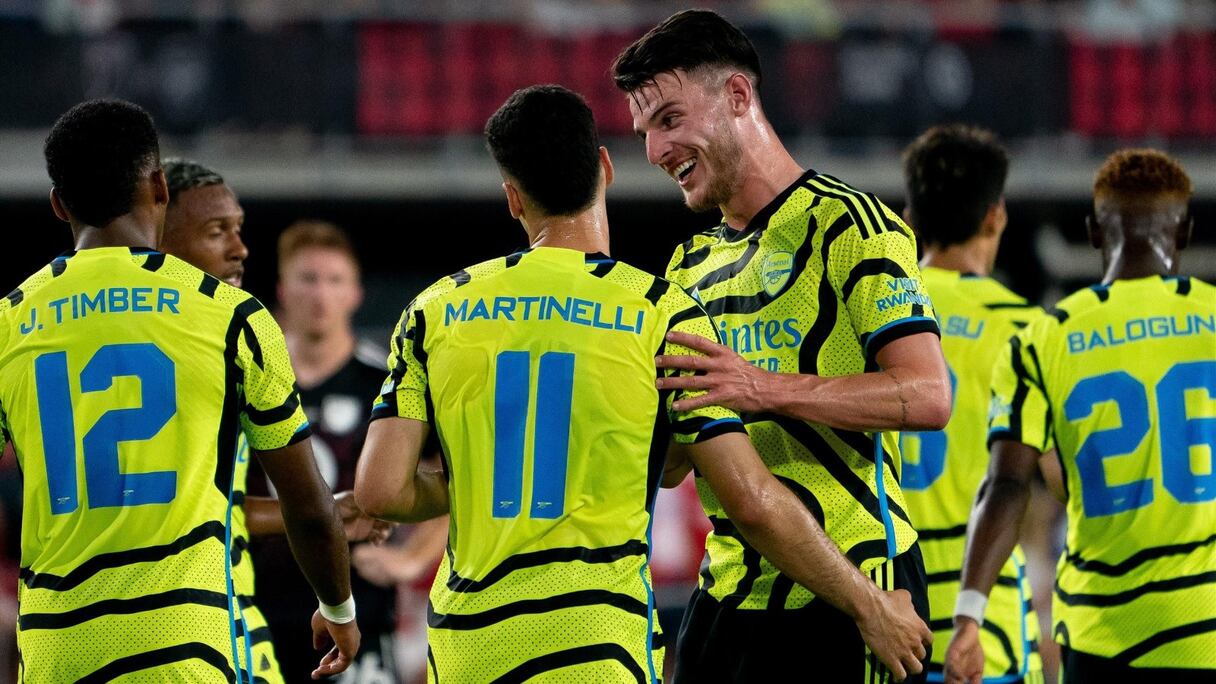 joueurs d'Arsenal lors de la victoire face à Cristal Palace