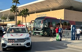 L'arrivée des Lions de l'Atlas à Tanger